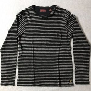 Scotch & Soda Men's striped sweater, size Medium